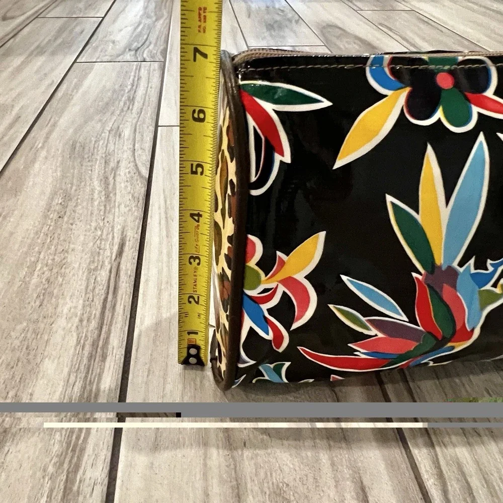 NWOT Consuela Diego & Mona Leopard Oilcloth Travel Makeup Bag Rare Retired